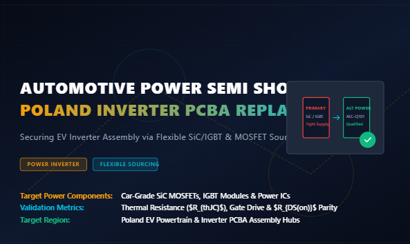 Laatste bedrijfsblogs Tight Automotive Power Semi Supply: Polish Inverter PCBA Lines Shift to Flexible Replacement