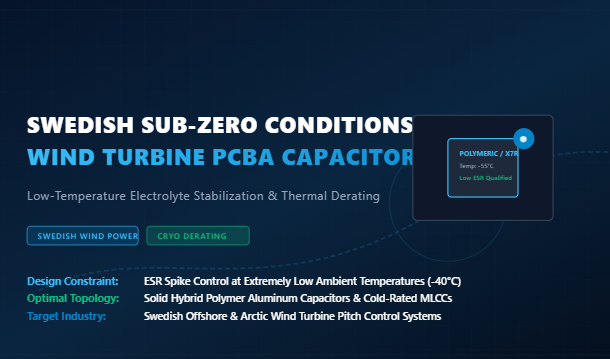 Laatste bedrijfsblogs Navigating Swedish Sub-Zero Conditions: Capacitor Selection and Thermal Derating for Wind Turbine PCBA