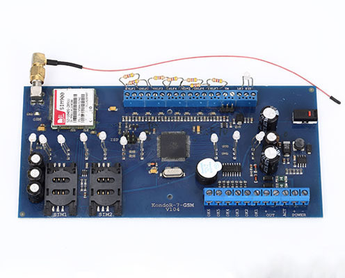 kopen Op maat gemaakte communicatie-PCB-assemblage GSM-alarmsysteem besturingscircuitbord online vervaardiging